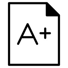 school test exam, A+ exam result