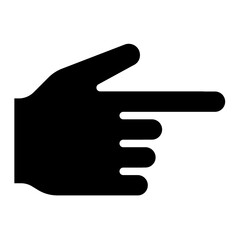 pointing hand gesture