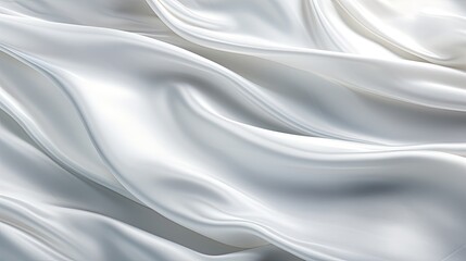 white silk fabric waves background