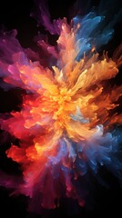 Fototapeta premium Nebula clear and sharp interlaced UHD wallpaper