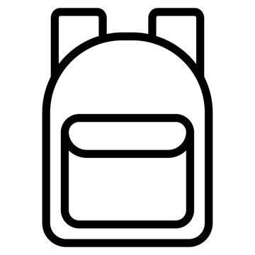 recommend clip art: Schoolbag, backpack icon