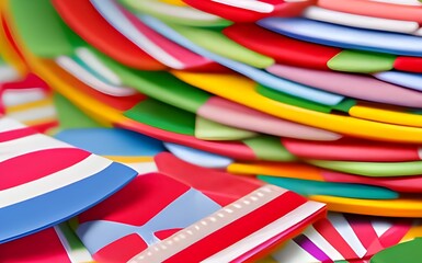 色鮮やかな模様