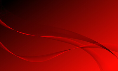 red lines wave curves with soft gradient abstract background