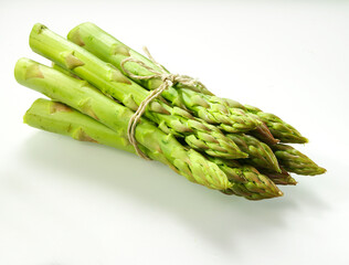 Spargel, grüner Spargel, Bund, Gemüse, isoliert,