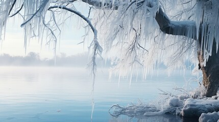 frozen icicle ice background illustration frost chilly, crystal cold, shimmering glistening frozen icicle ice background