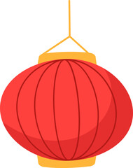 Red traditional lantern for lunar new year