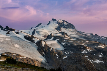 Magestic sunset over Diamond Head, Garibaldi