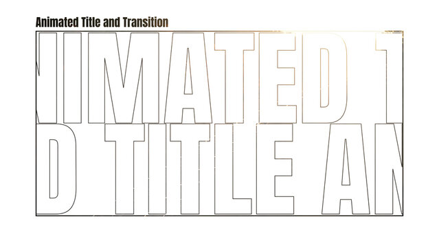 Animated Title and Transition