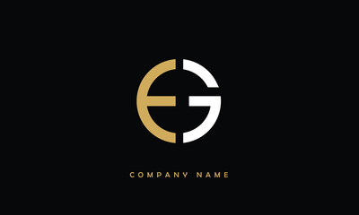 EG, GE, E, G Abstract Letters Logo Monogram