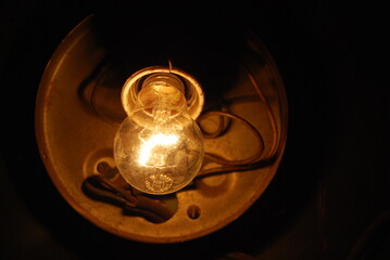 the light bulb is on