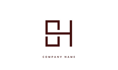 SH, HS, S, H Abstract Letters Logo Monogram