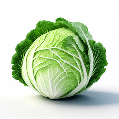 Fototapeta premium Fresh cabbage isolated on white background
