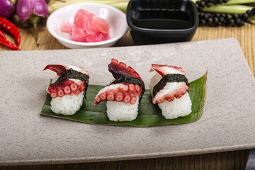 Japanese cuisine - sushi with octopus