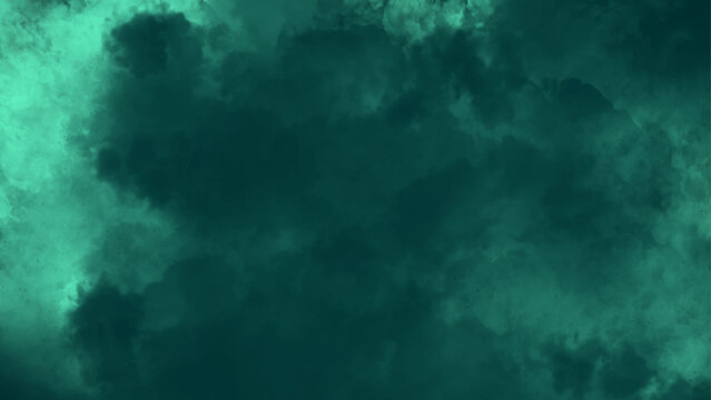 beautiful watercolor texture. abstract dark blue green watercolor cloud background.