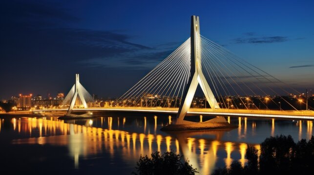 bridge in Novi Sad, Serbia.


