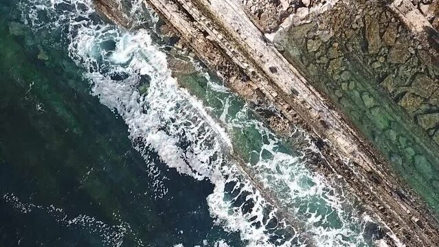 Santander Coast drone view