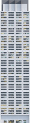 Fototapeta na wymiar Facade view of moden building - skyscraper