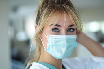 , Dentist with surgical mask - Powered by Adobe