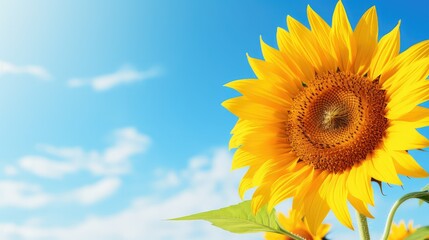 Obraz premium daisy summer yellow background illustration bright vibrant, cheerful warm, sunny citrus daisy summer yellow background