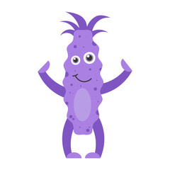 Cute funny monster. Vector illustration.