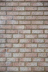 Modern beige brick wall background texture. Home and office interior design backdrop.	
