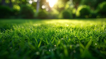 Green grass background - Powered by Adobe