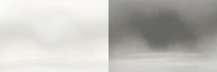 White color fog png. Fog isolated on transparent background. Fog cloud smoke effect. Realistic fog...