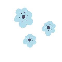 colorful floral decoration on white background