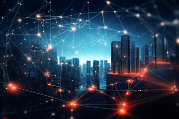 Obraz premium Futuristic Network