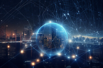 Obraz premium Futuristic Network