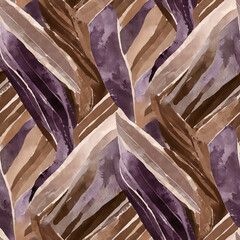 seamless pattern with brown and purple stripes_ abstract repeat texture