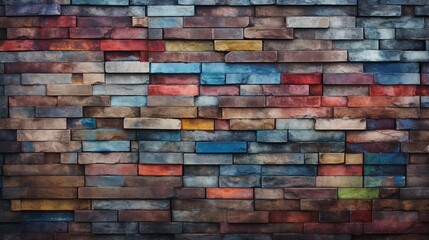 a textured bricks background unfolds, creating a visually captivating scene where the variations in color and pattern add depth and interest.