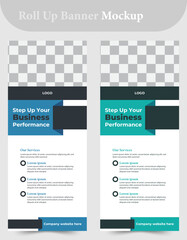Roll up banner design template design,advertisement
