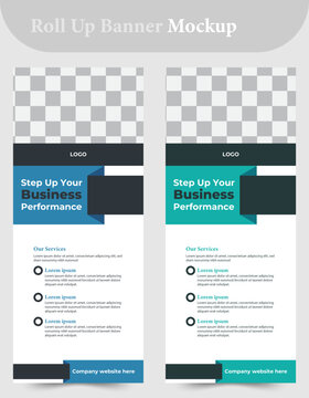 Roll up banner design template design,advertisement