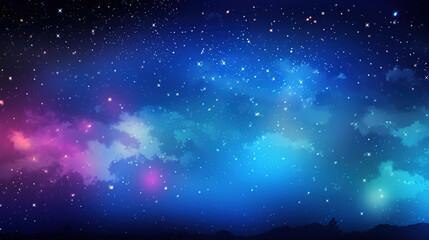 background with stars. Generative Ai