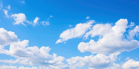 Blue sky with white clouds
