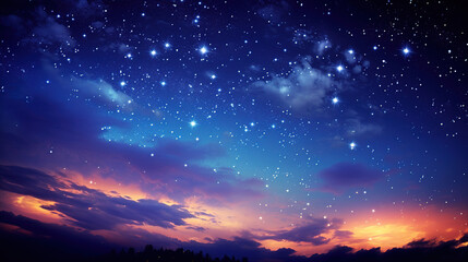 Fototapeta premium background with stars. Generative Ai