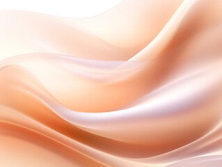 Smooth beige gradient abstract background resembling flowing fabric.