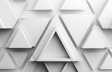 Abstract White triangle blackground