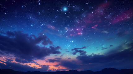 background with stars. Generative Ai