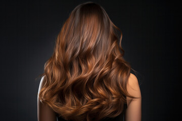 Fototapeta premium woman with long curly hair
