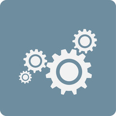 Gear icon illustration.
