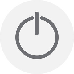 Power on or off icon illustration.
