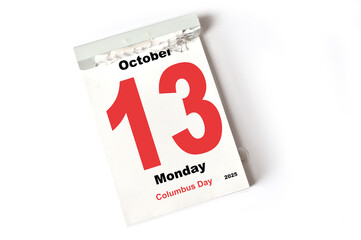 13 . October 2025 Columbus Day