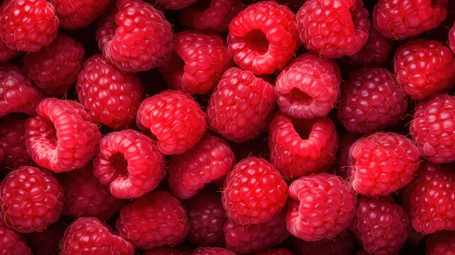 raspberries background