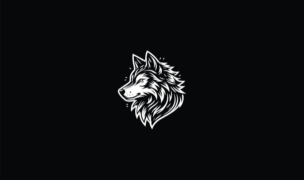 wolf logo, wolf face, wolf design,