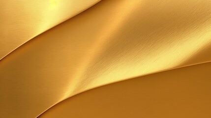 Clean gold metal texture background illustration.Generative AI