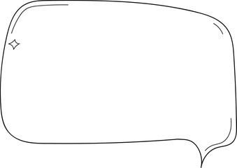 Hand drawn bubbles illustration on transparent background.
