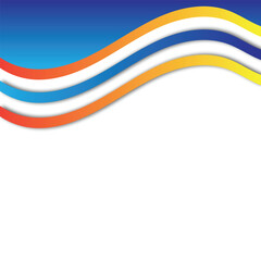 Abstract wave background vector design 