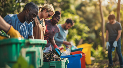 Acción Comunitaria: Voluntarios Comprometidos con el Reciclaje